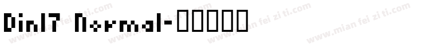 Din17 Normal字体转换